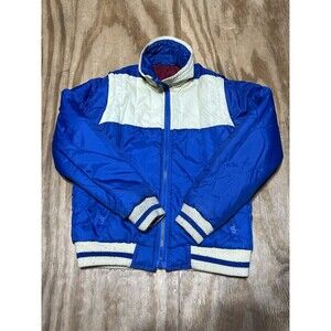 cobble stone puffer jacket women small multicolor zip @urack Vintage Retro